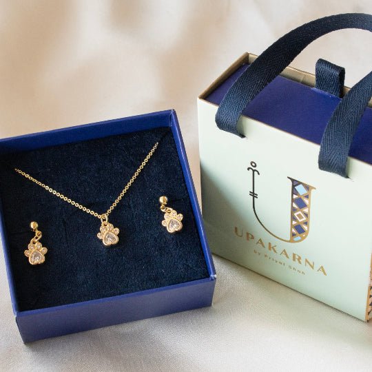 Paw Necklace Set + Gift Box - Upakarnaproduct_type