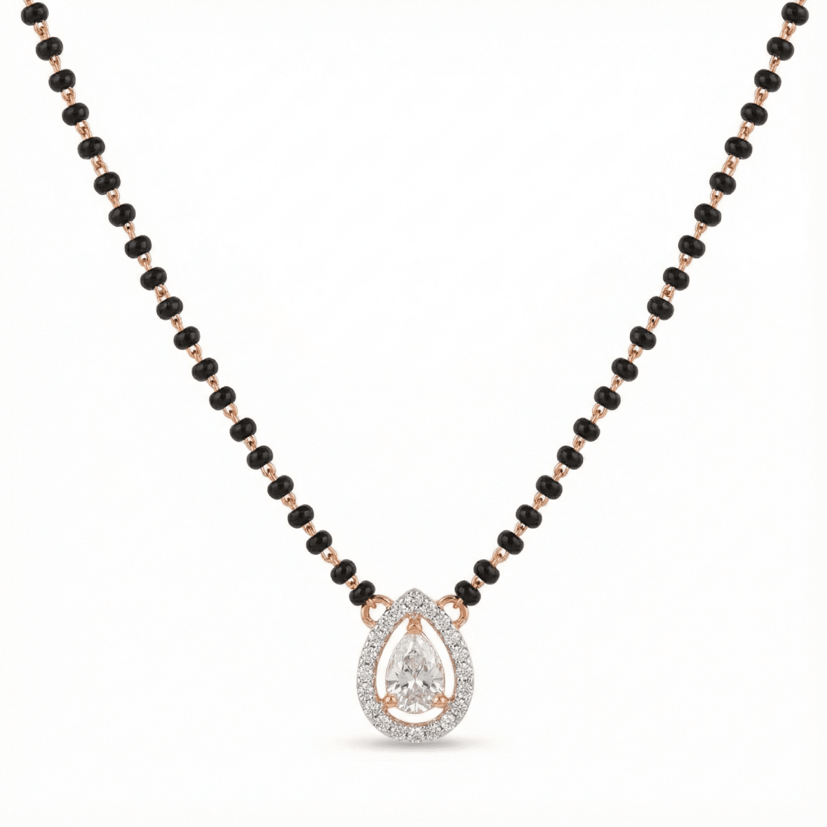 Pear Drop Diamond Mangalsutra Necklace - Upakarnaproduct_type