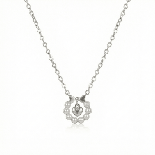 Pearl Bow Necklace