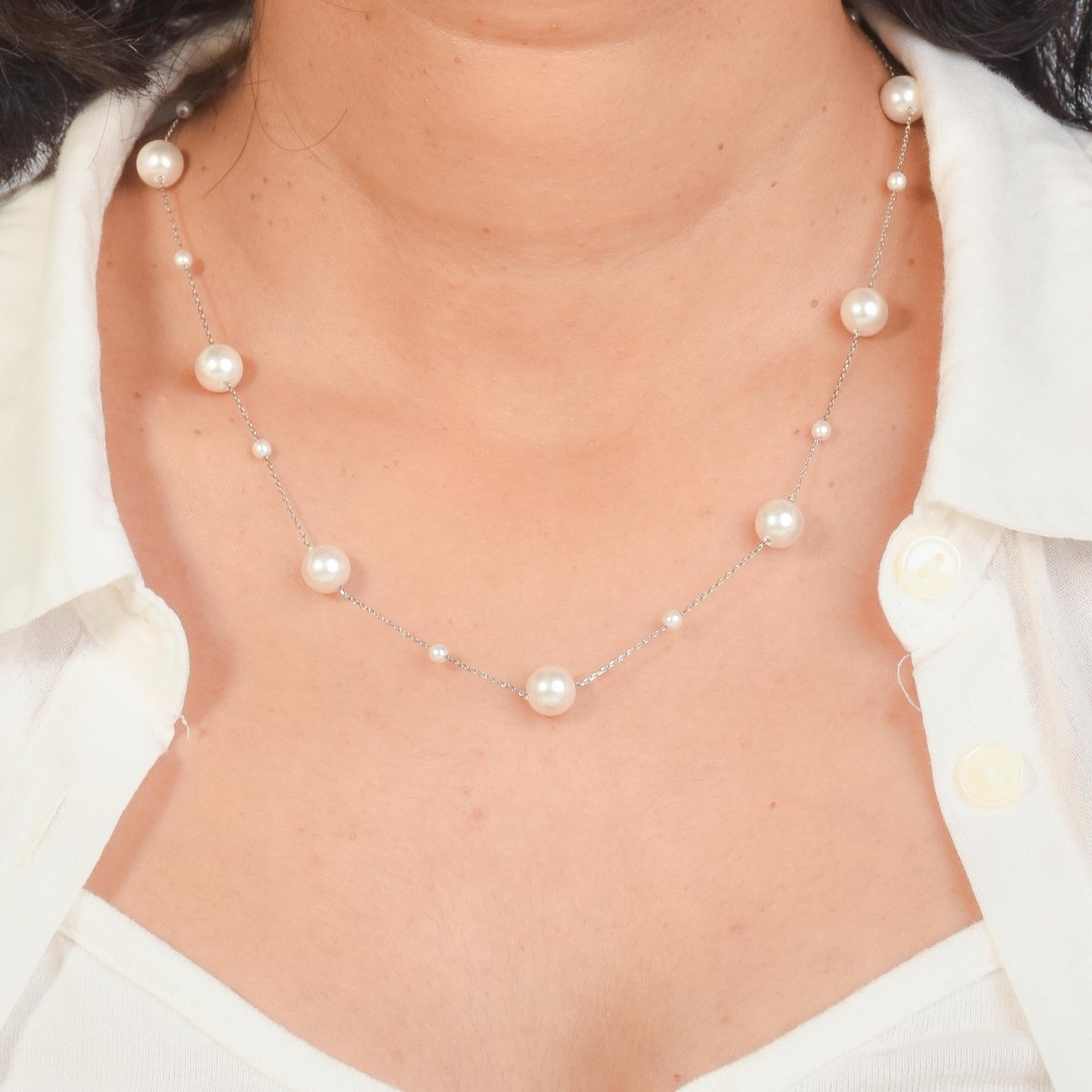 Pearl Cascade Necklace - Upakarnaproduct_type
