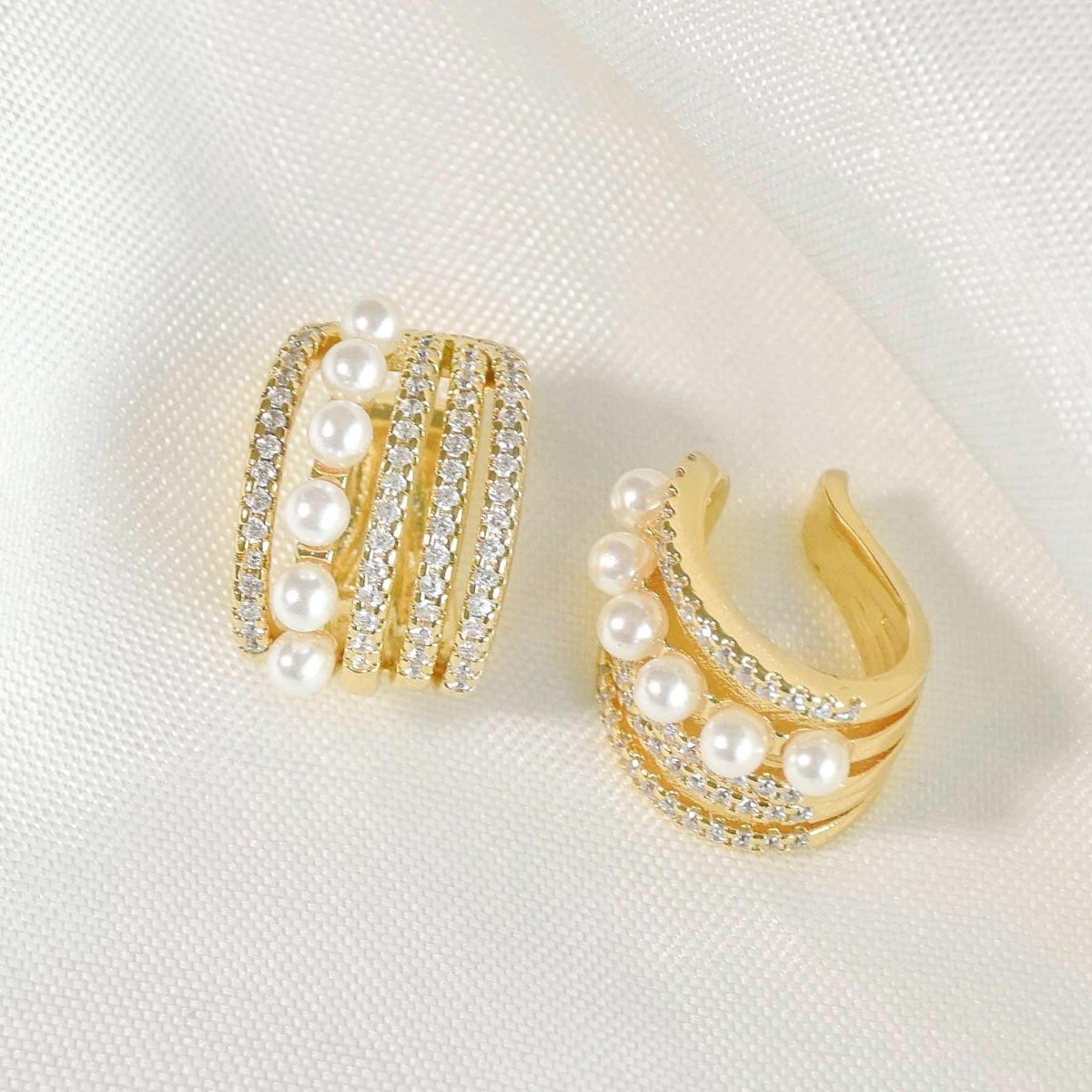 Pearl Embrace Ear Cuffs - Upakarnaproduct_type