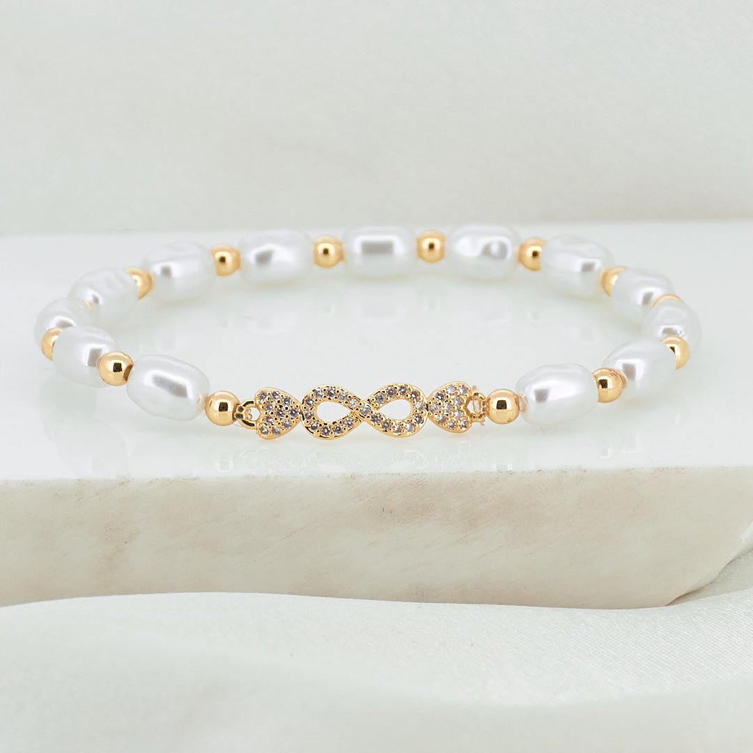 Pearl Infinity Bracelet - Upakarnaproduct_type