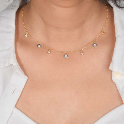 Petit Round Multi Evil Eye Choker