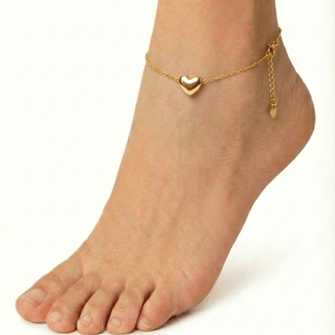 Petite Heart Anklet - Upakarnaproduct_type