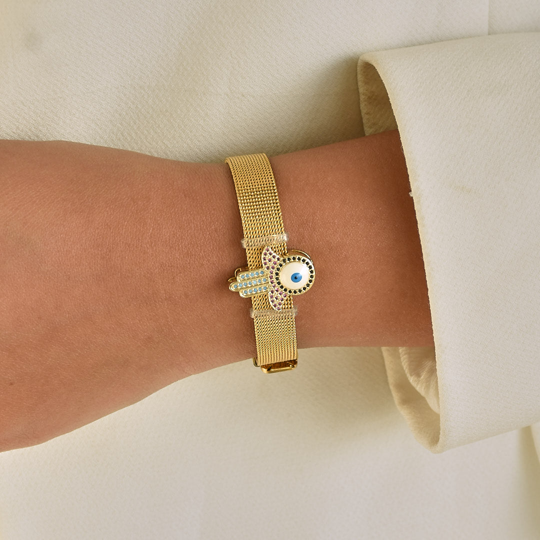 Rainbow Hamsa Watch Belt