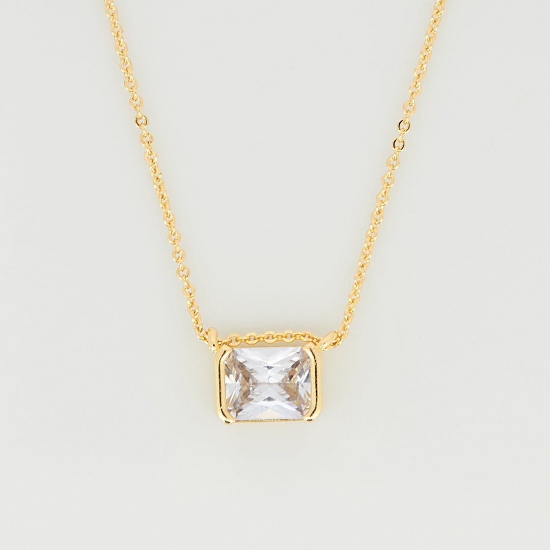 Rectangular Diamond Necklace - Upakarnaproduct_type