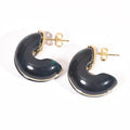 Resin Half Hoop Earrings