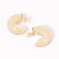 Resin Half Hoop Earrings