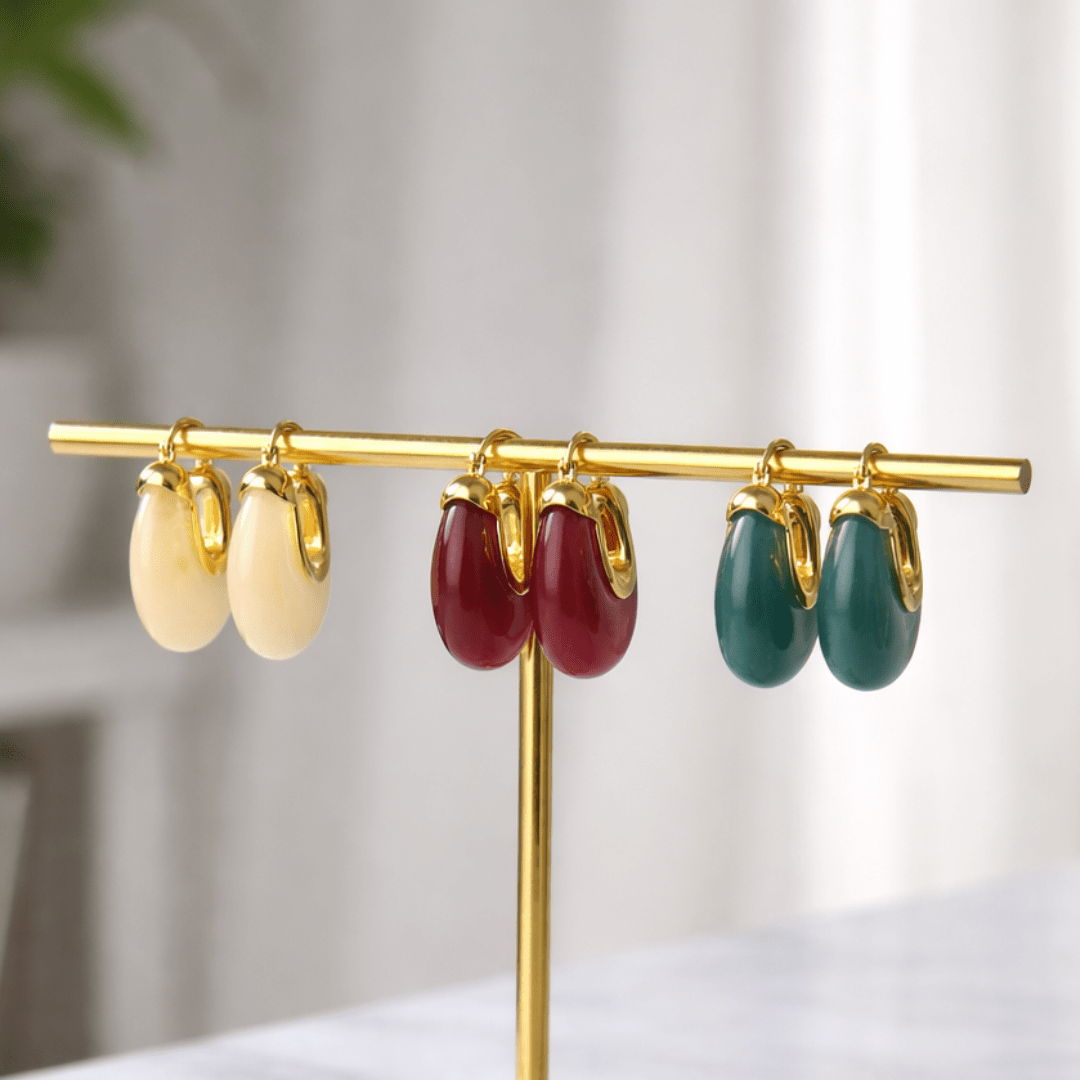 Resin Wee Hoops Earring Stack - Upakarnaproduct_type