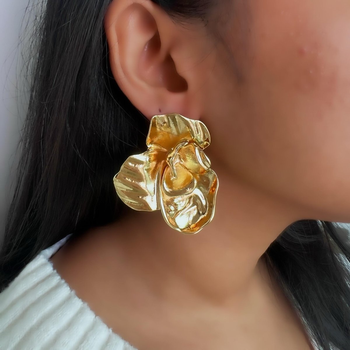 Rose Petal Earrings - Upakarnaproduct_type