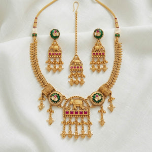 Royal Elephant Heritage Necklace Set