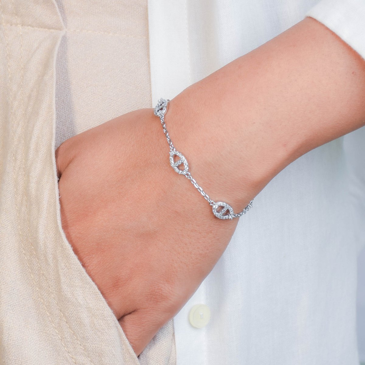 Sapphire Diamond Bracelet Stack - Upakarnaproduct_type