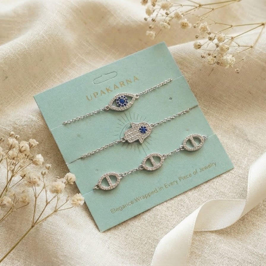 Sapphire Diamond Bracelet Stack - Upakarnaproduct_type