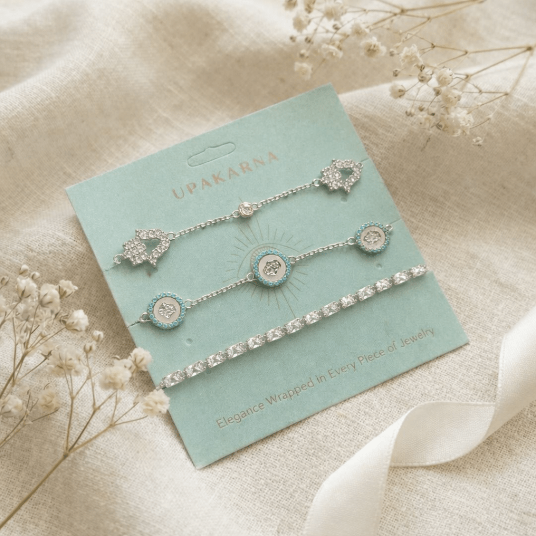 Serene Sparkle Bracelet Stack - Upakarnaproduct_type
