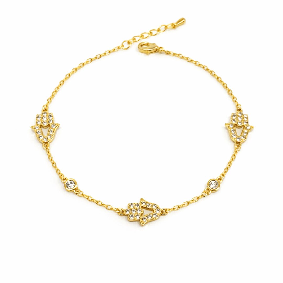 Shimmering Hamsa Bracelet - Upakarnaproduct_type