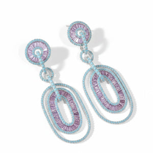 Shine Bound Ovals Statement Earrings
