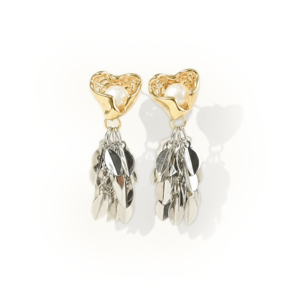 Silver Leaf Cascade Earring - Upakarnaproduct_type