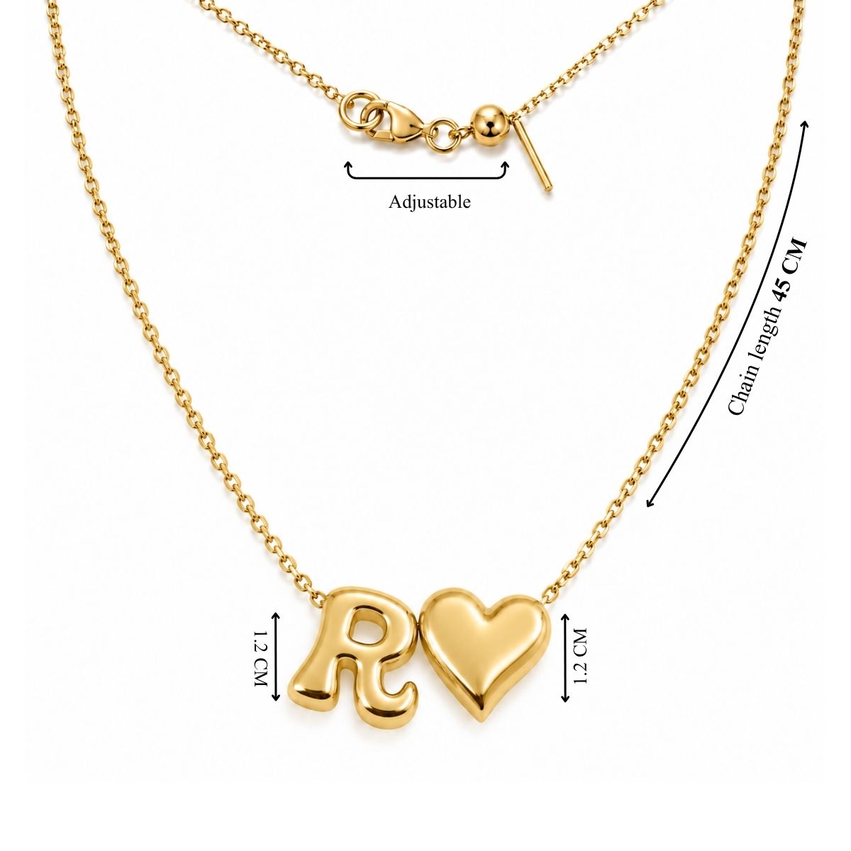 DIY Bubble Initial Charm Necklace  | Anti-Tarnish
