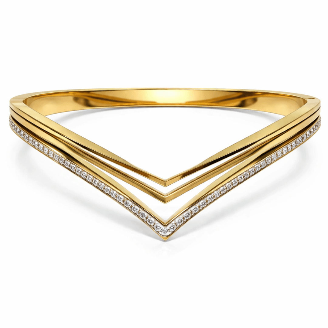 Sleek V Edge Bangle - Upakarnaproduct_type