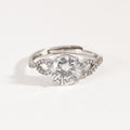 Solitaire Diamond Infinity Ring