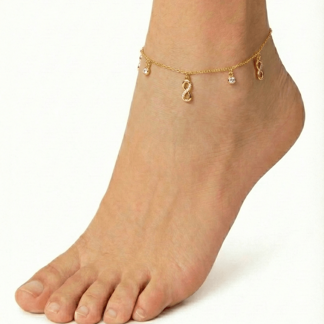 Sparkle Infinity Anklet - Upakarnaproduct_type