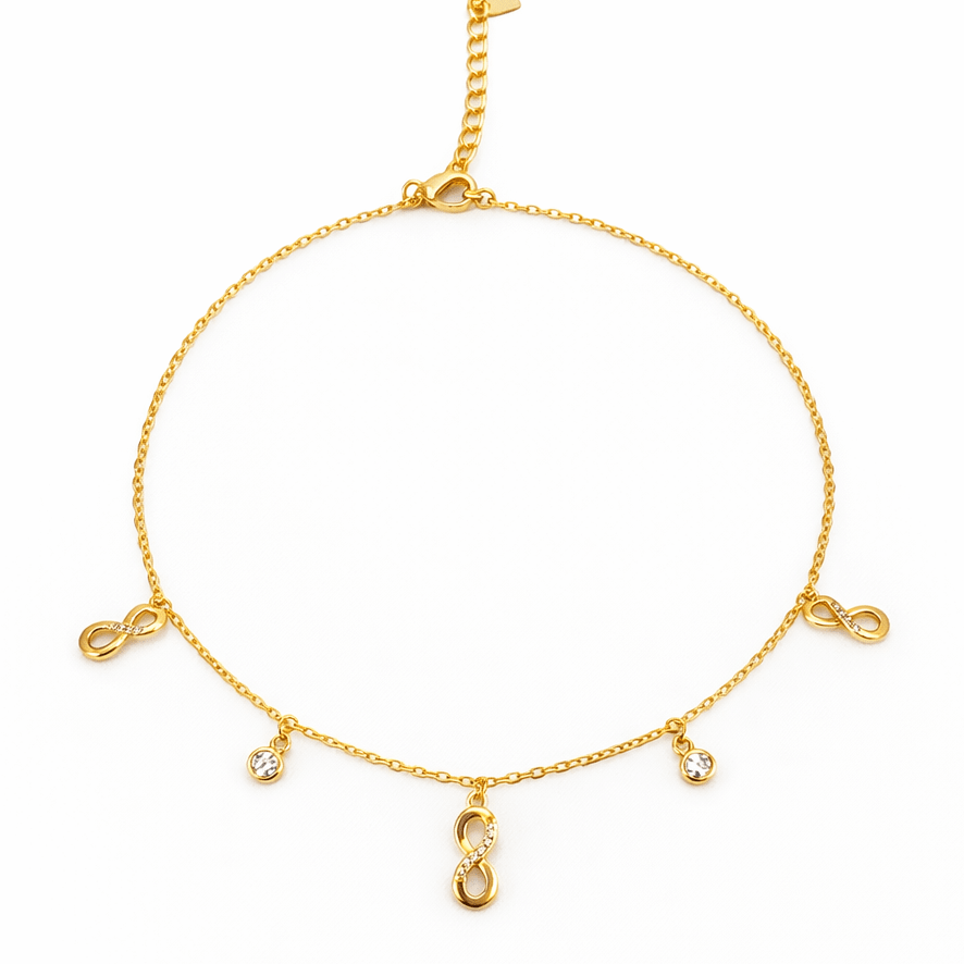 Sparkle Infinity Anklet - Upakarnaproduct_type