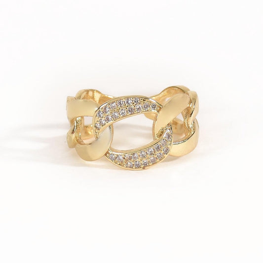 Spike spiral ring with a bold sculptural design and an anti-tarnish gold finish, perfect for everyday wear, edgy styling, and statement looks.
