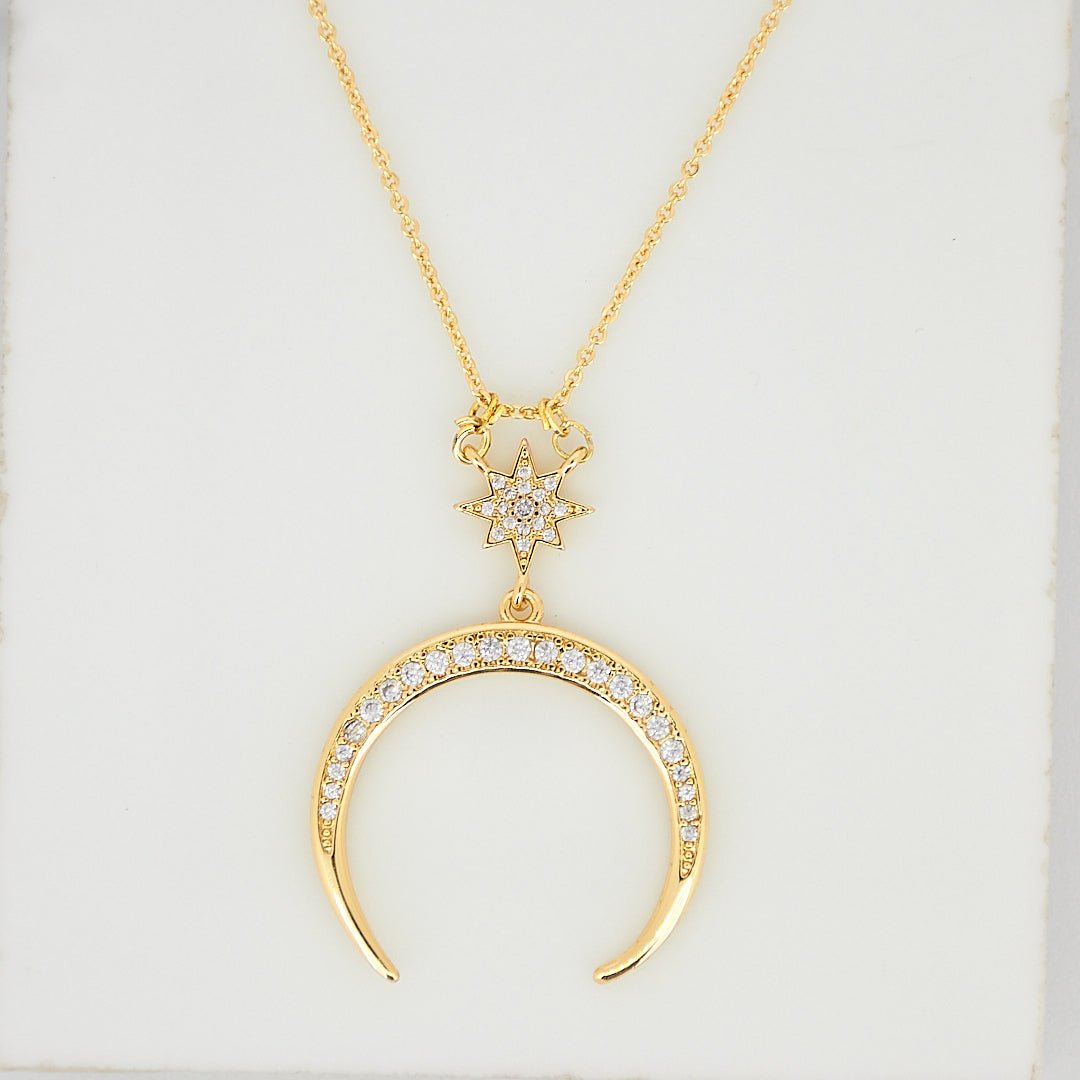 Star Horseshoe Necklace - Upakarnaproduct_type