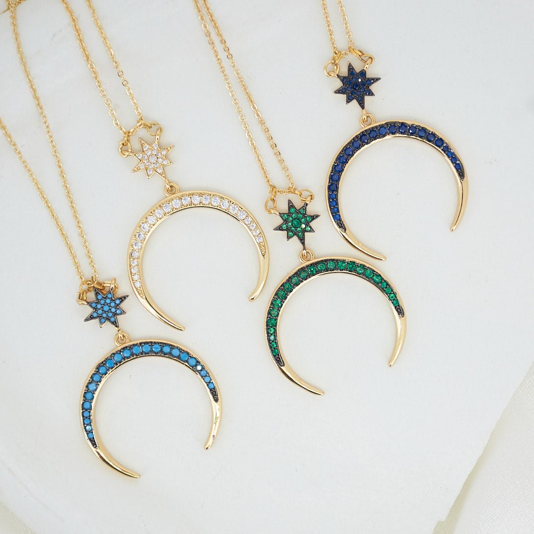 Star Horseshoe Necklace - Upakarnaproduct_type