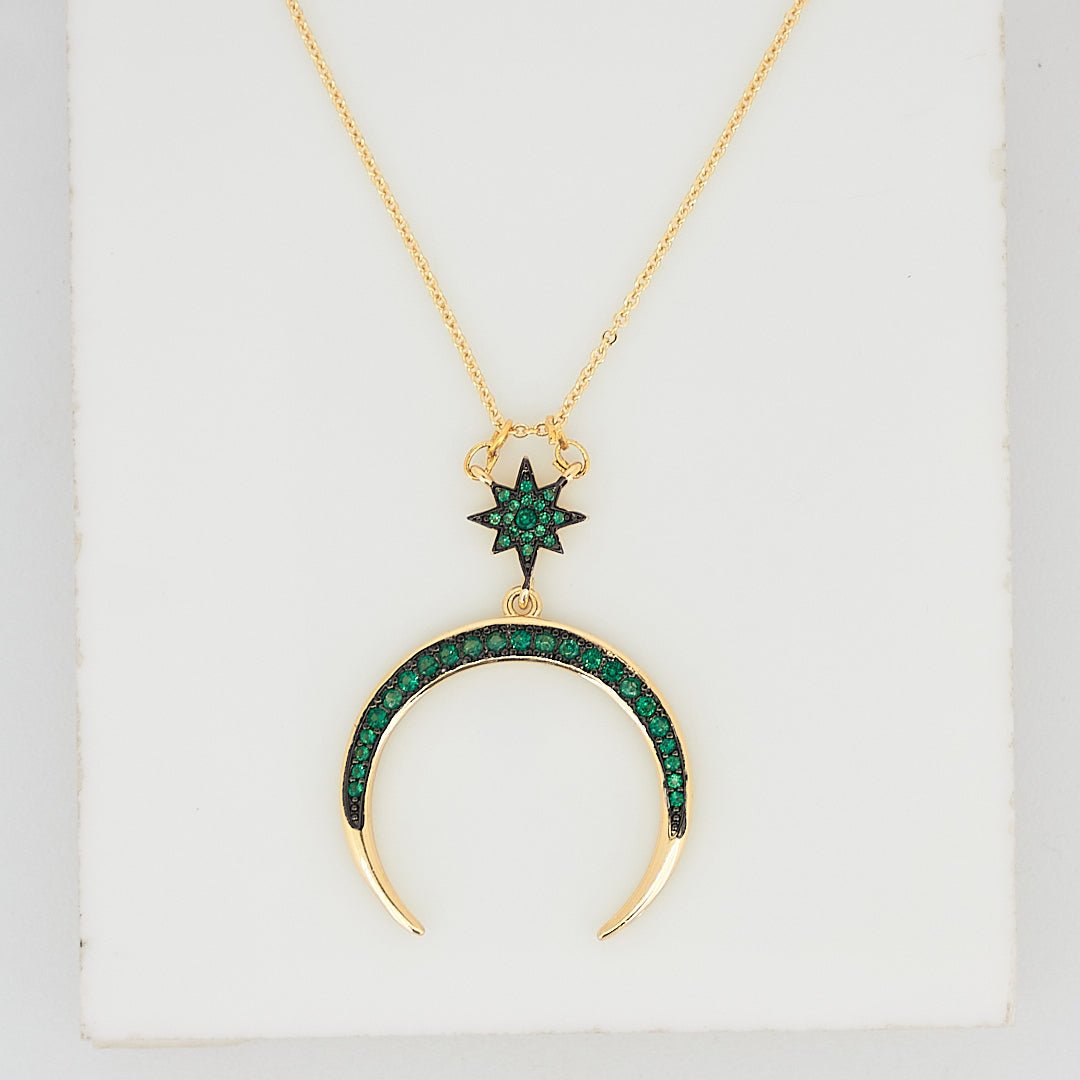 Star Horseshoe Necklace - Upakarnaproduct_type