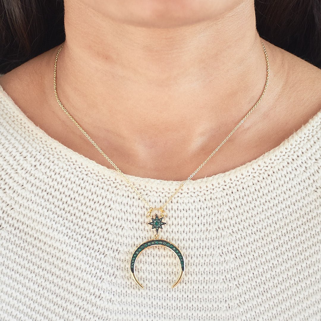 Star Horseshoe Necklace - Upakarnaproduct_type