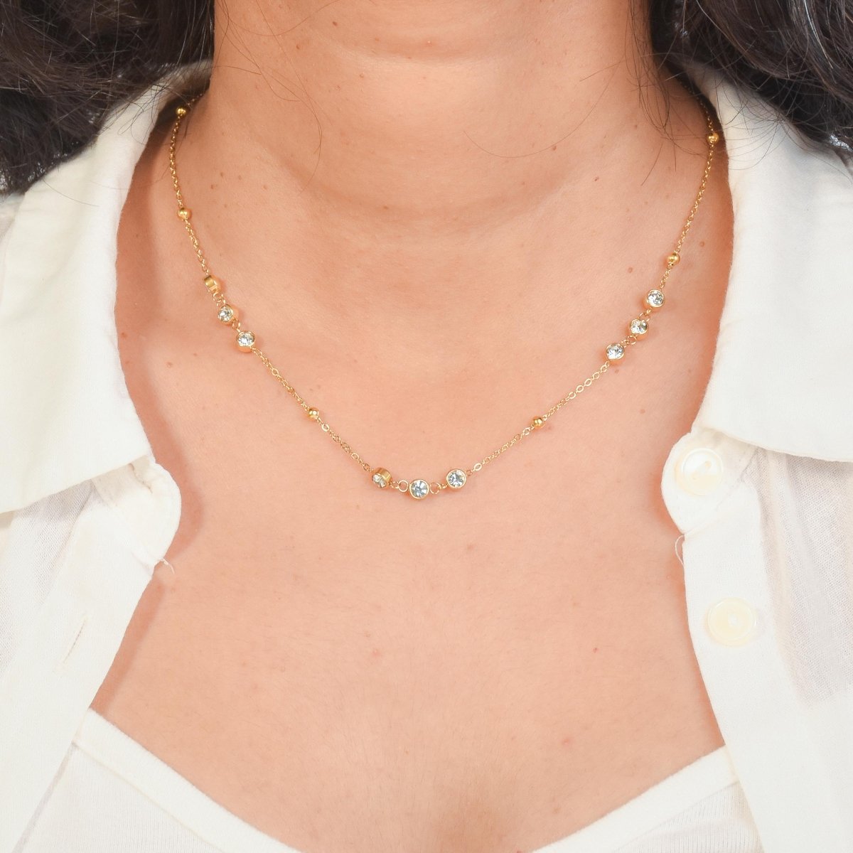 Stardust Diamond Necklace - Upakarnaproduct_type