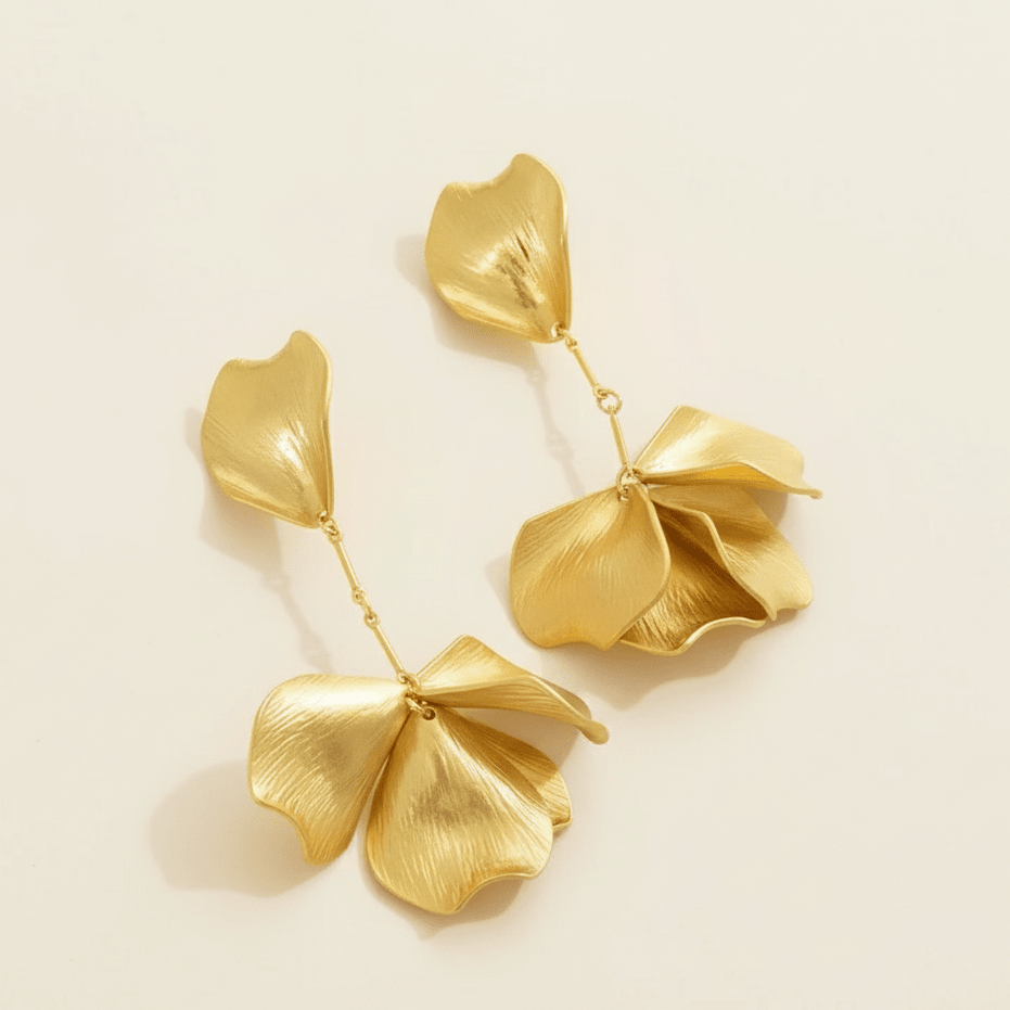 Statement Floral Drop Earrings - Upakarnaproduct_type