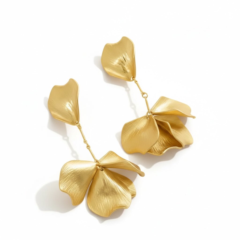Statement Floral Drop Earrings - Upakarnaproduct_type