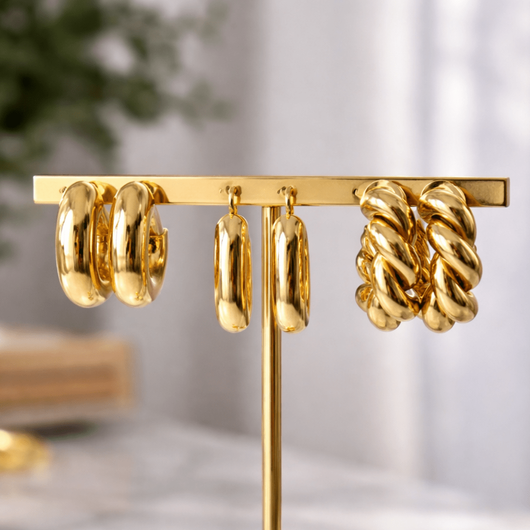 Statement Hoop Earring Stack - Upakarnaproduct_type