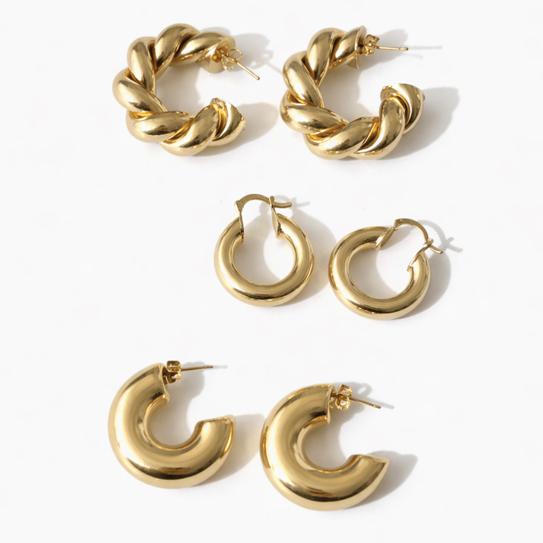 Statement Hoop Earring Stack - Upakarnaproduct_type