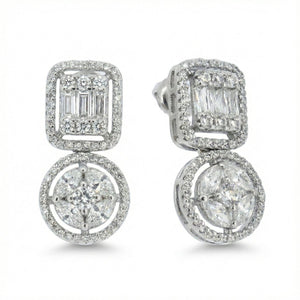 Stellar Diamond Dangler Earring