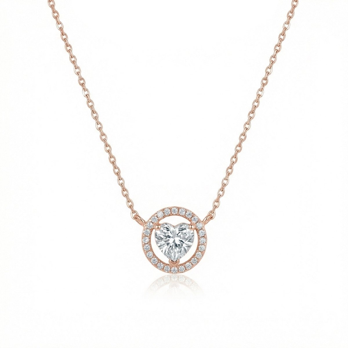 Stellar Heart Halo Necklace - Upakarnaproduct_type