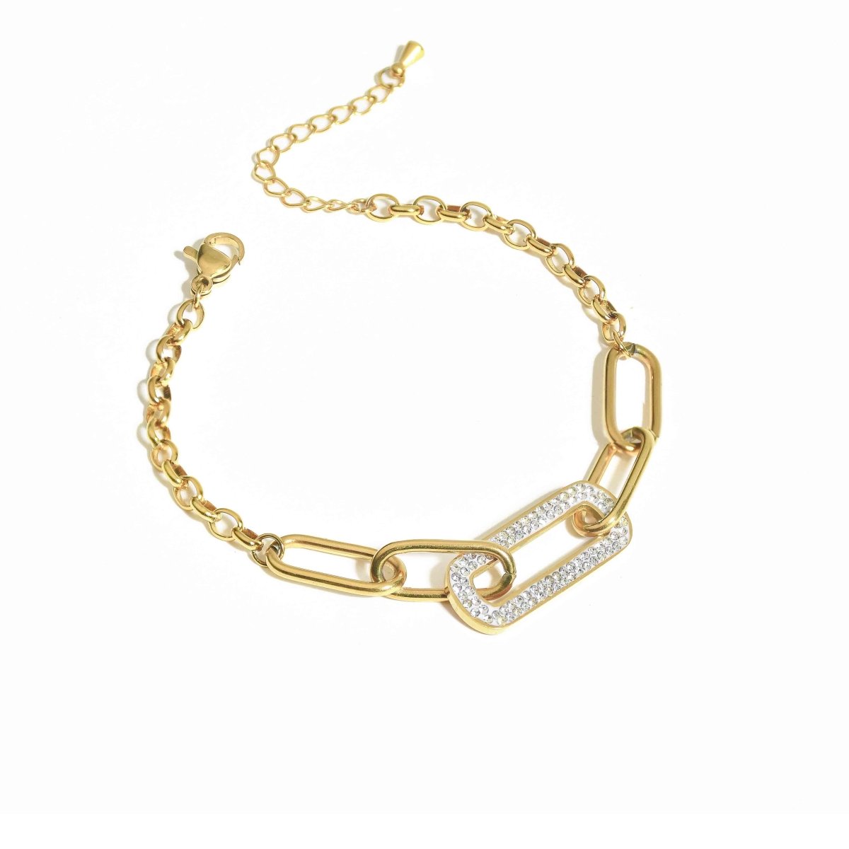 Studded Link Chain Bracelet - Upakarnaproduct_type