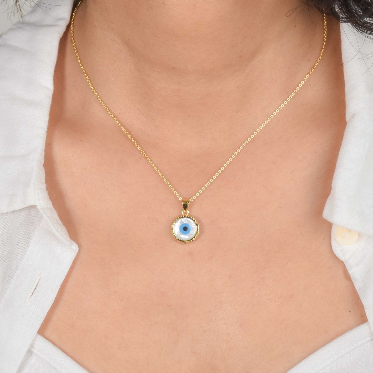 The Reflecting Evil Eye Necklace - Upakarnaproduct_type