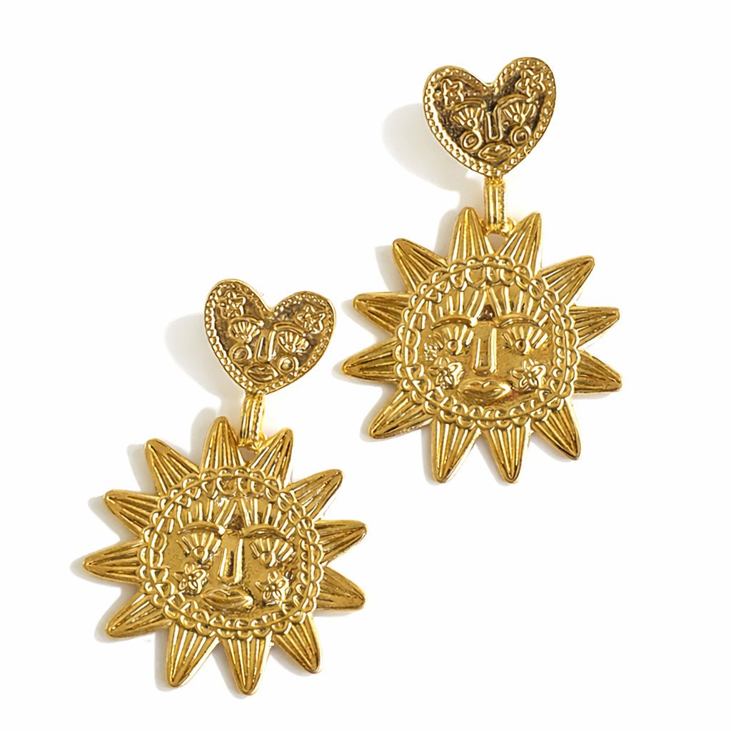 The Sun Statement Earrings - Upakarnaproduct_type