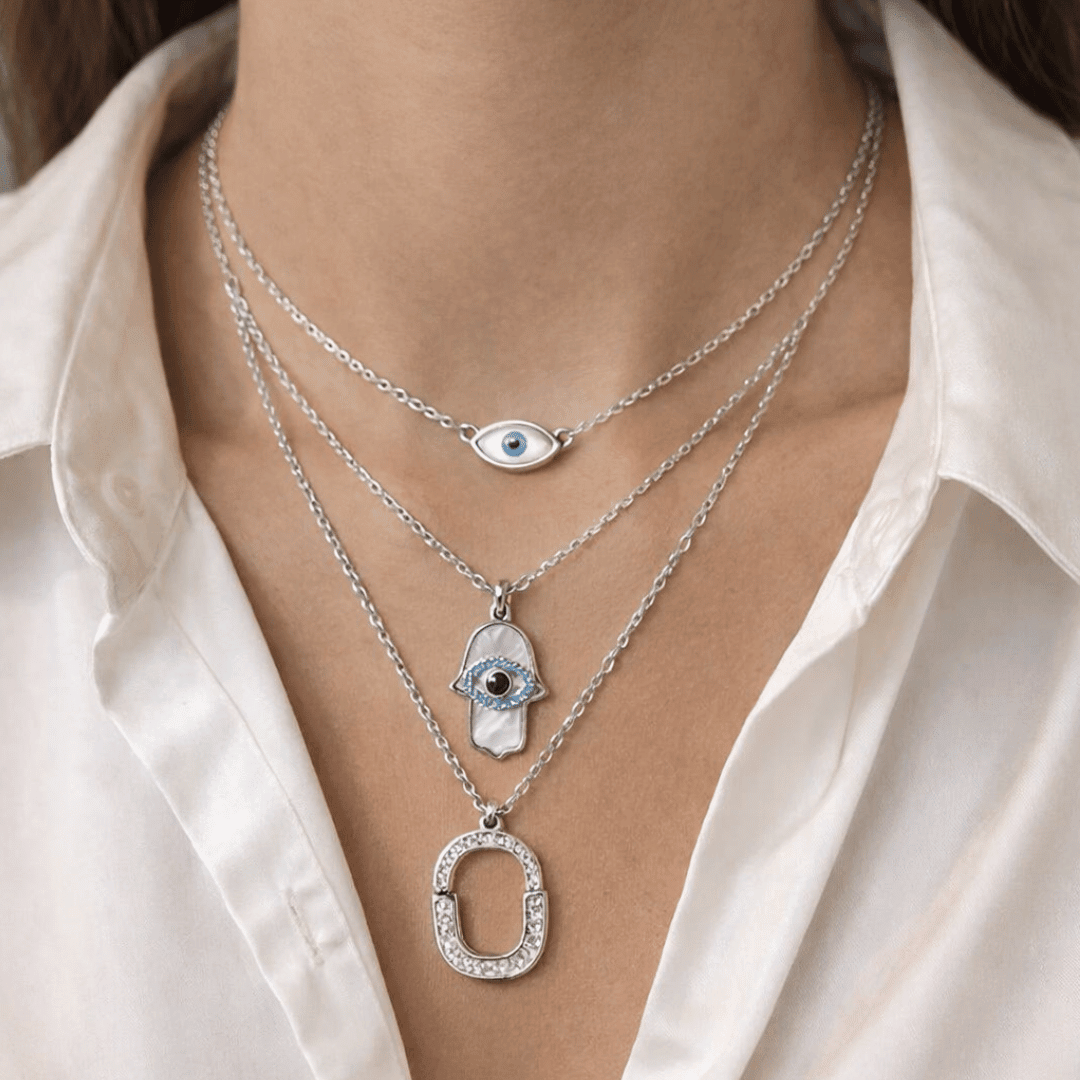 Timeless Evil Eye Necklace Stack - Upakarnaproduct_type