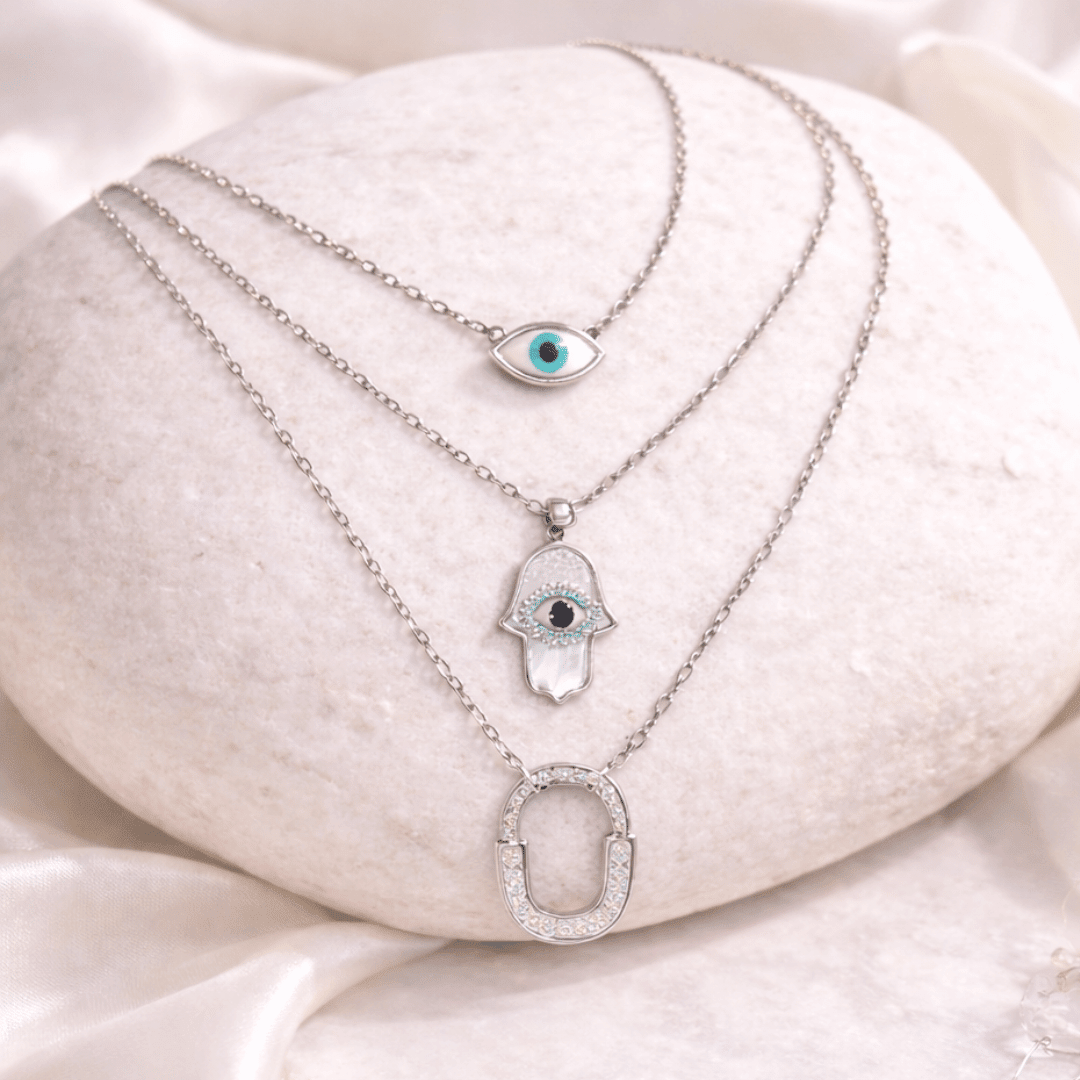 Timeless Evil Eye Necklace Stack - Upakarnaproduct_type