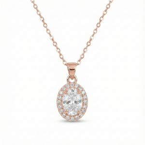 Timeless Oval Diamond Necklace