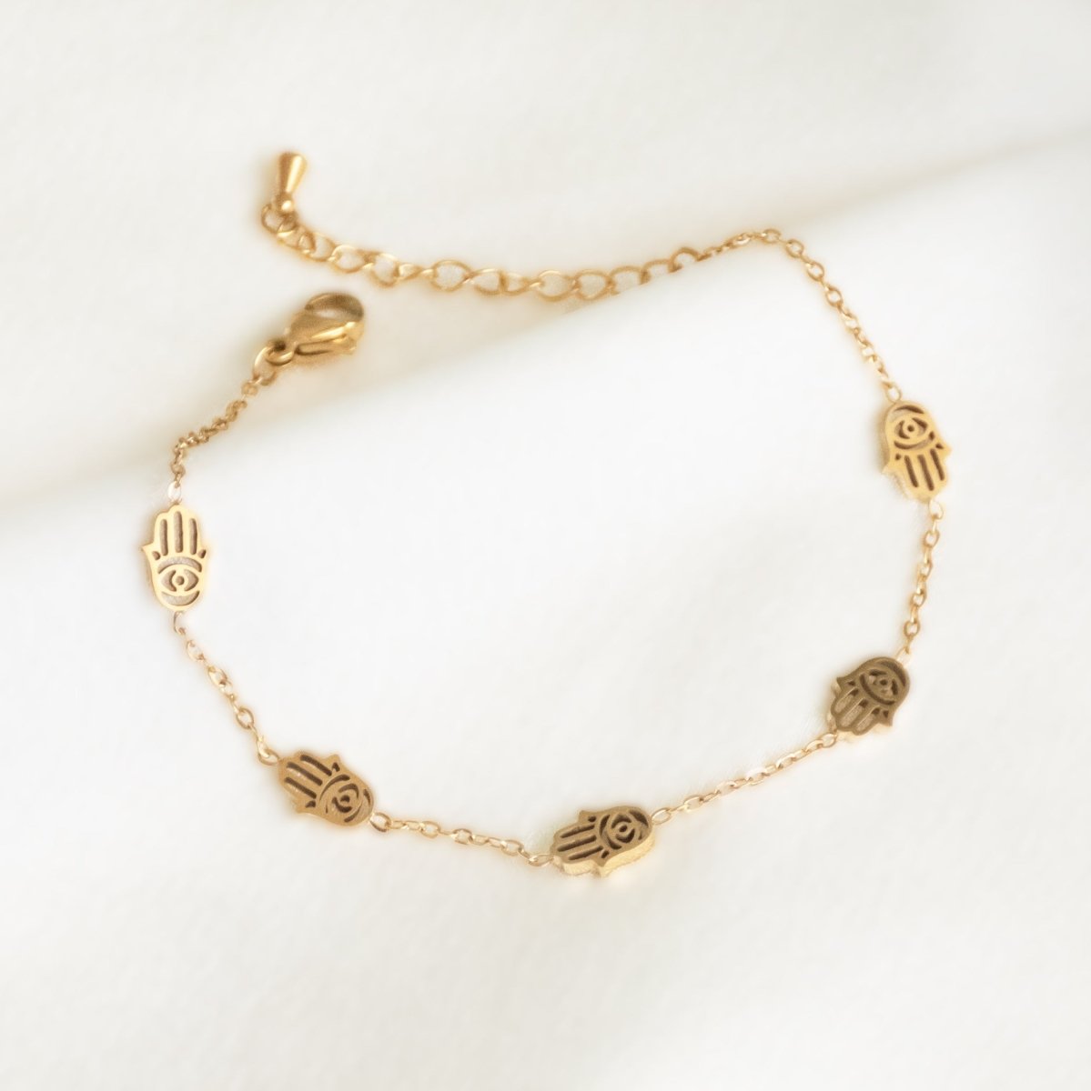 Tiny Multi Hamsa Bracelet - Upakarnaproduct_type