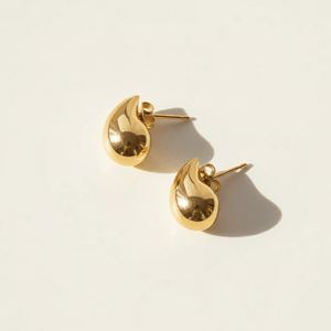 Tiny Tear Drop Stud Earrings