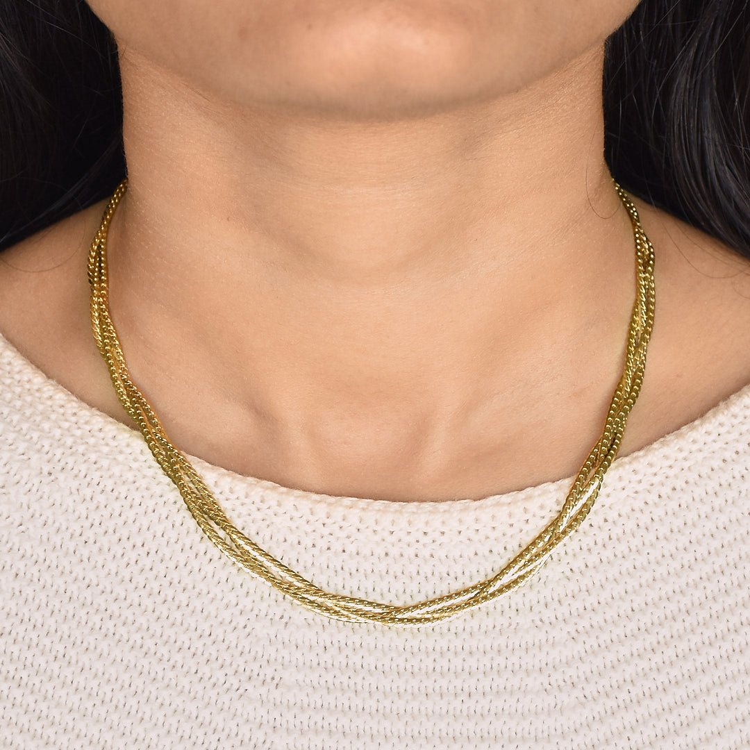 Trio Twisted Necklace - Upakarnaproduct_type