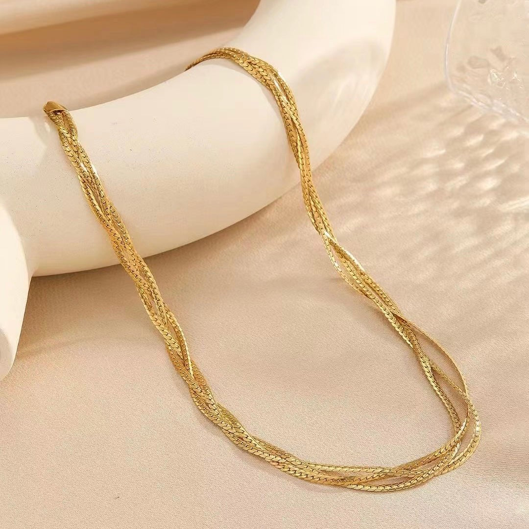 Trio Twisted Necklace - Upakarnaproduct_type