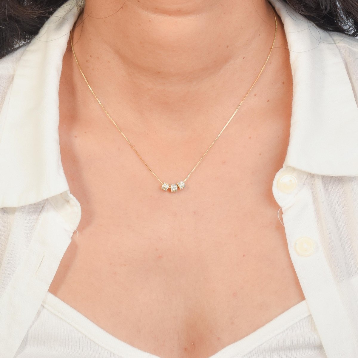Triple Barrel Necklace - Upakarnaproduct_type