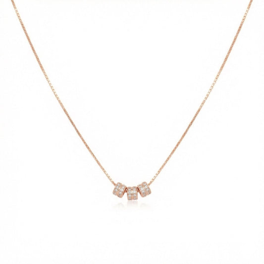 Triple Barrel Necklace